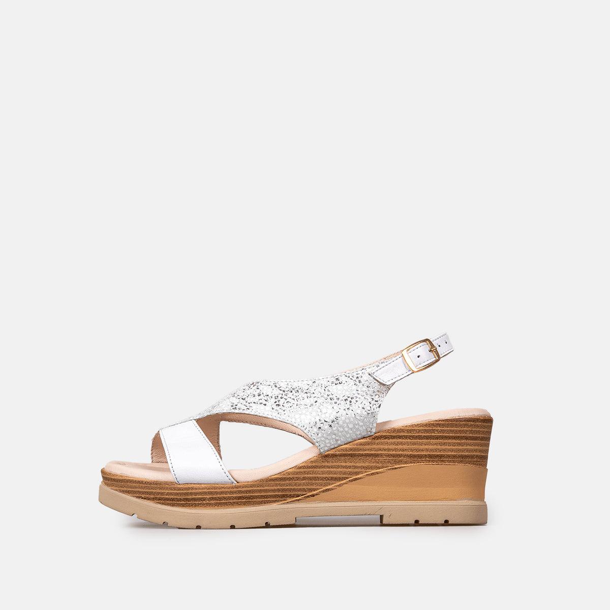Volzak 5014 Sandale en cuir Blanc