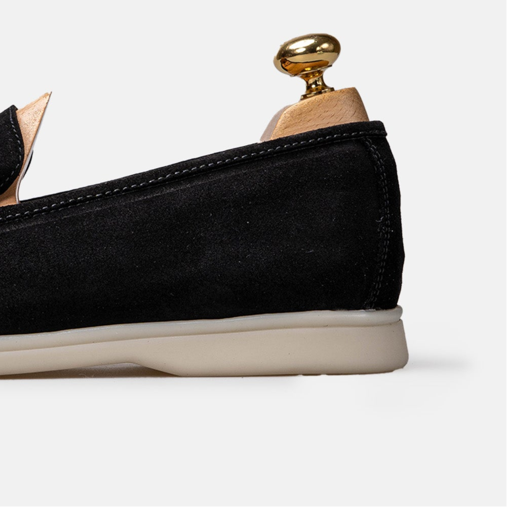 Volzak 3061 s Mocassin en daim Noir