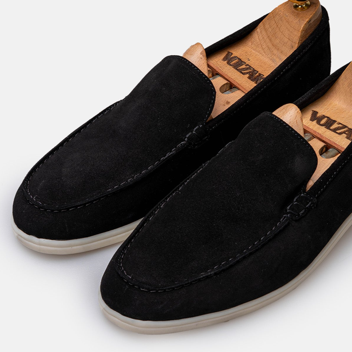 Volzak 3061 s Mocassin en daim Noir