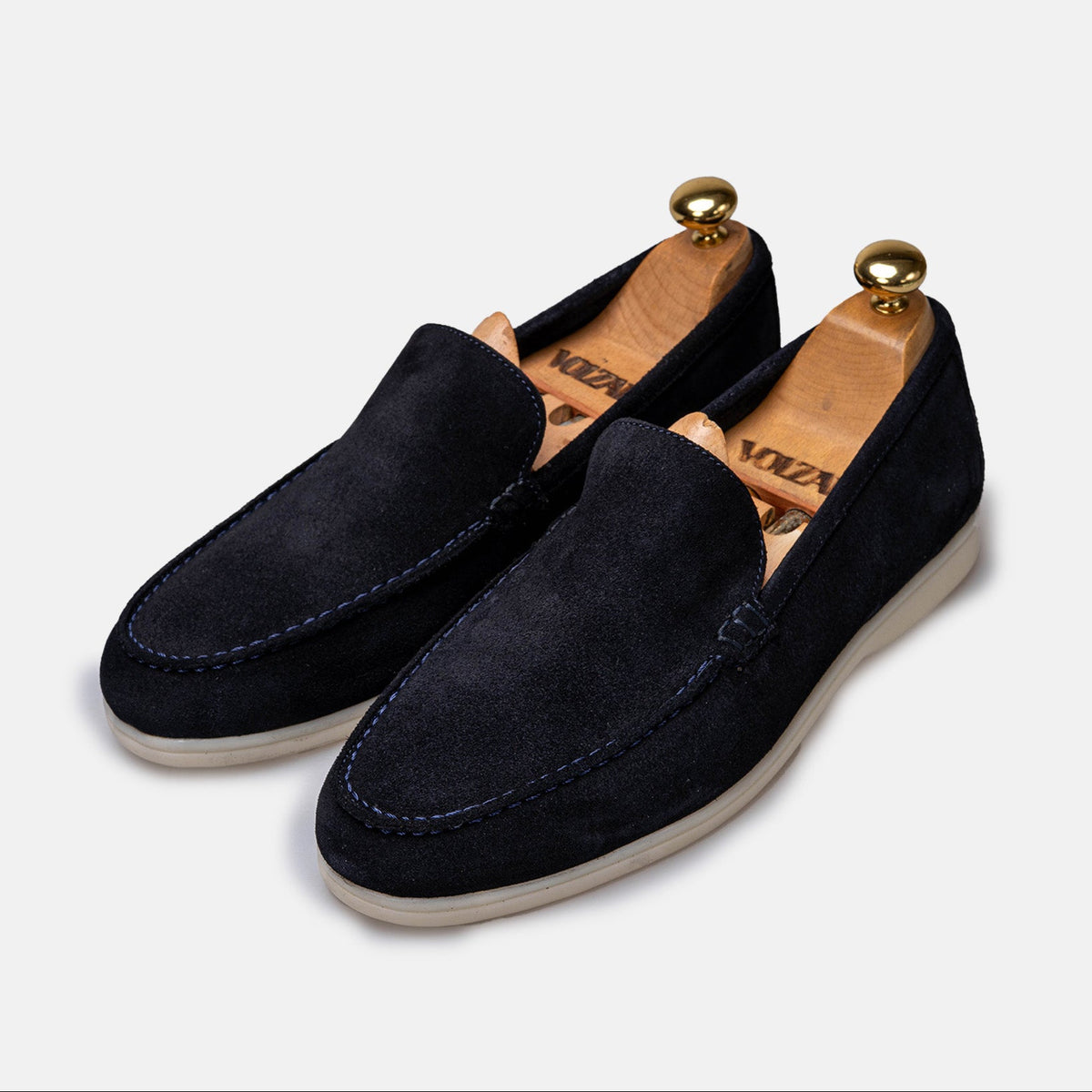 Volzak 3061 s Mocassin en daim Bleu