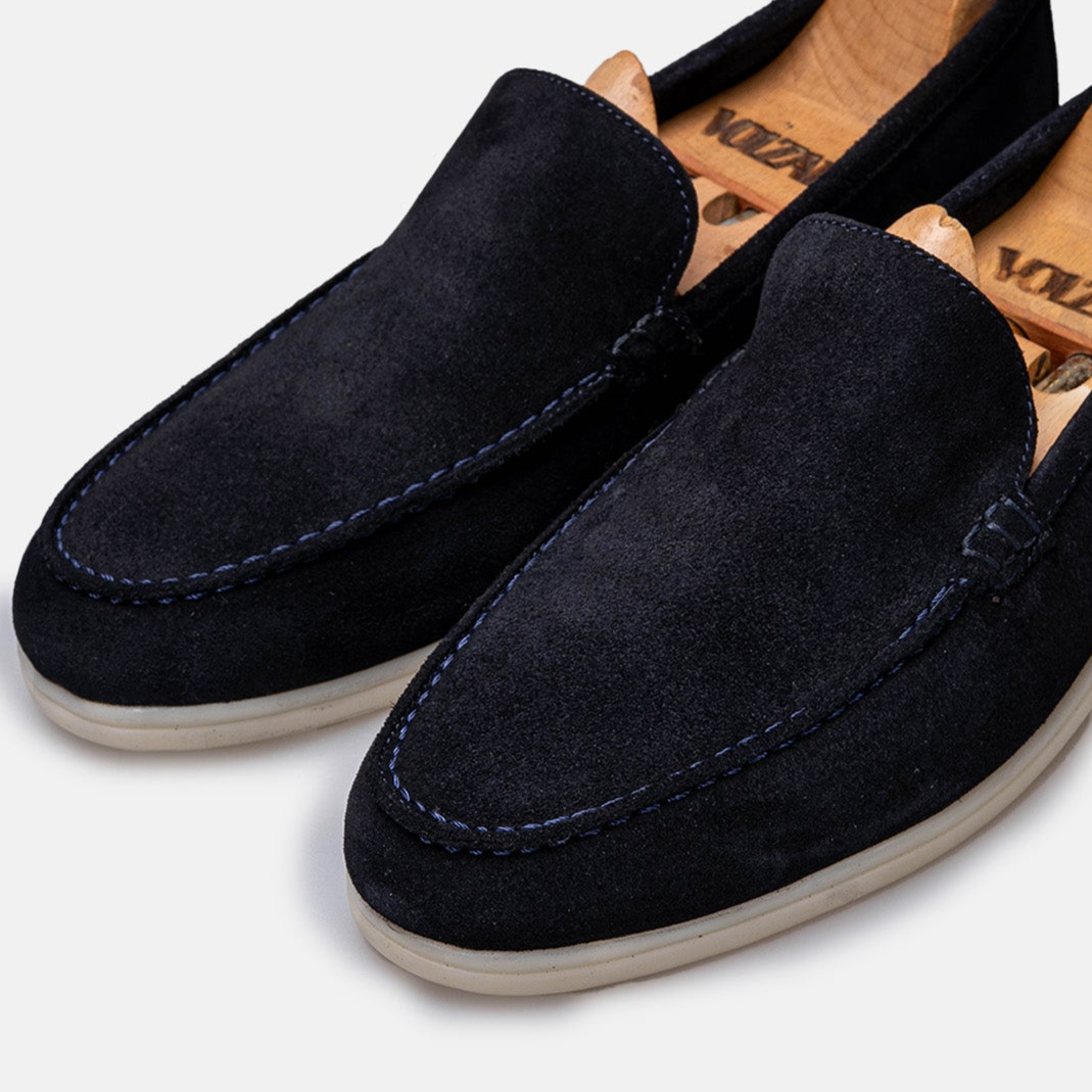 Volzak 3061 s Mocassin en daim Bleu
