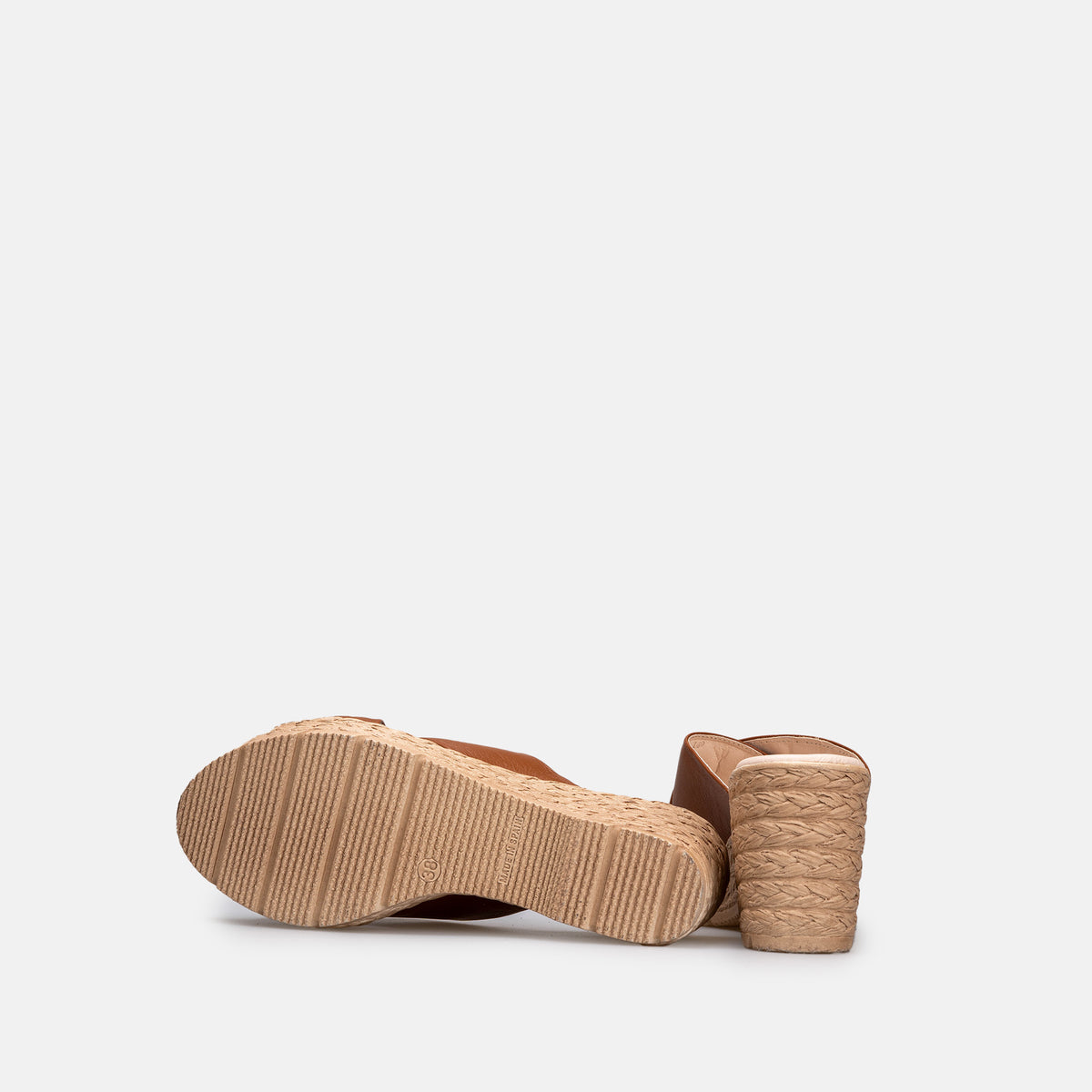 Volzak 149 Sandale en cuir Camel