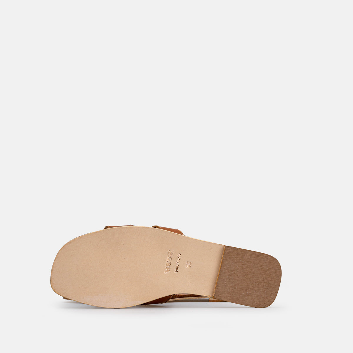 Volzak 900 Sandale en cuir Camel