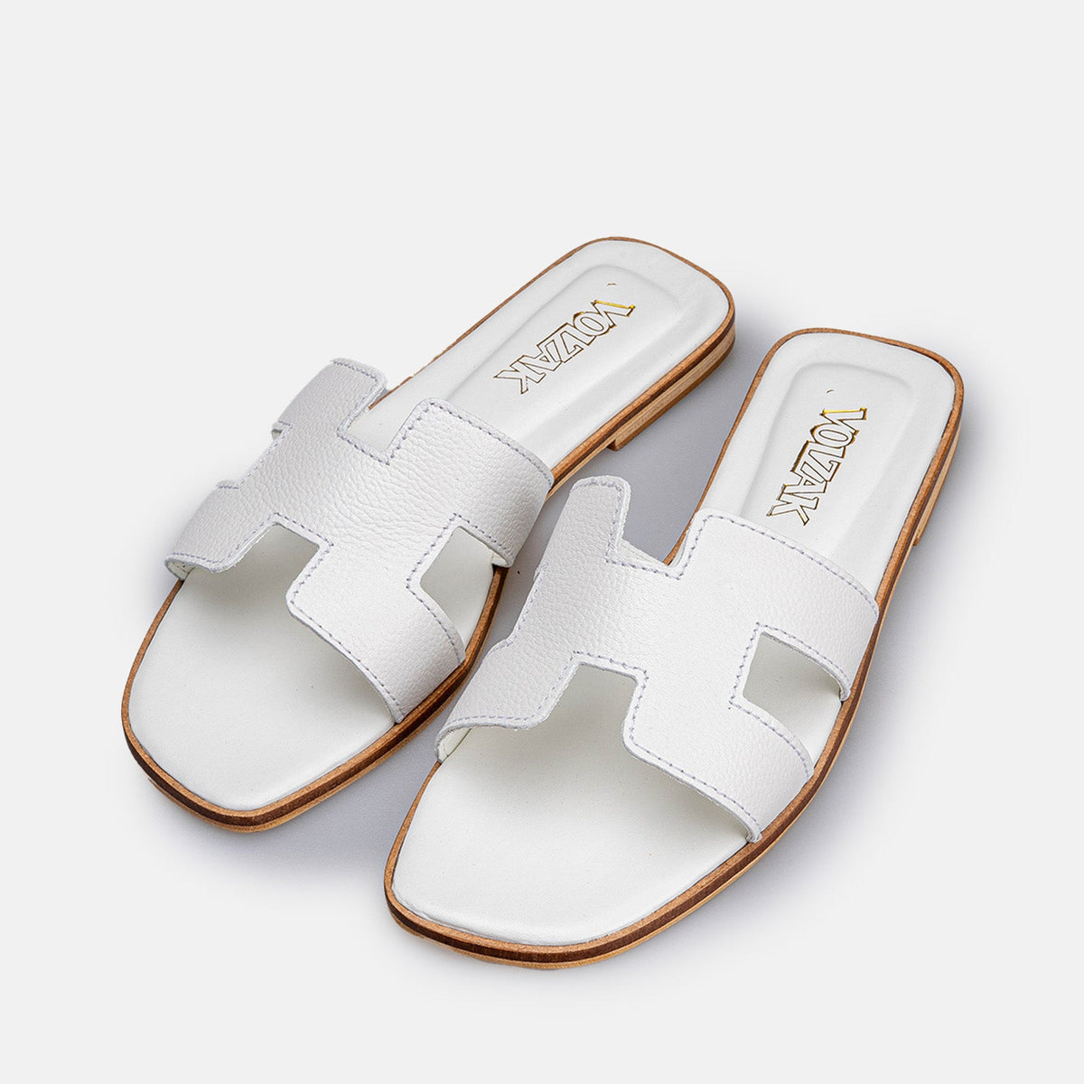 Volzak 900 Sandale en cuir Blanc
