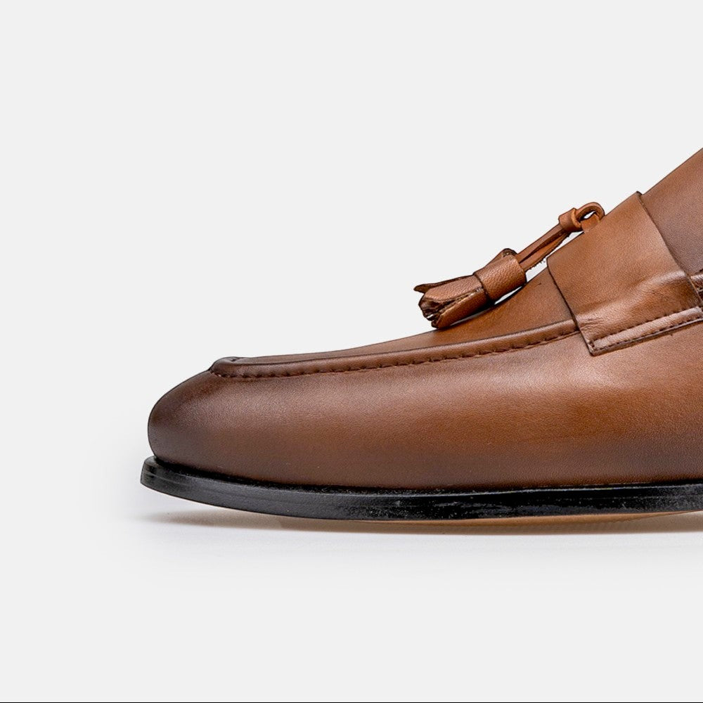 Volzak 5433 chaussure en cuir Marron Vintage
