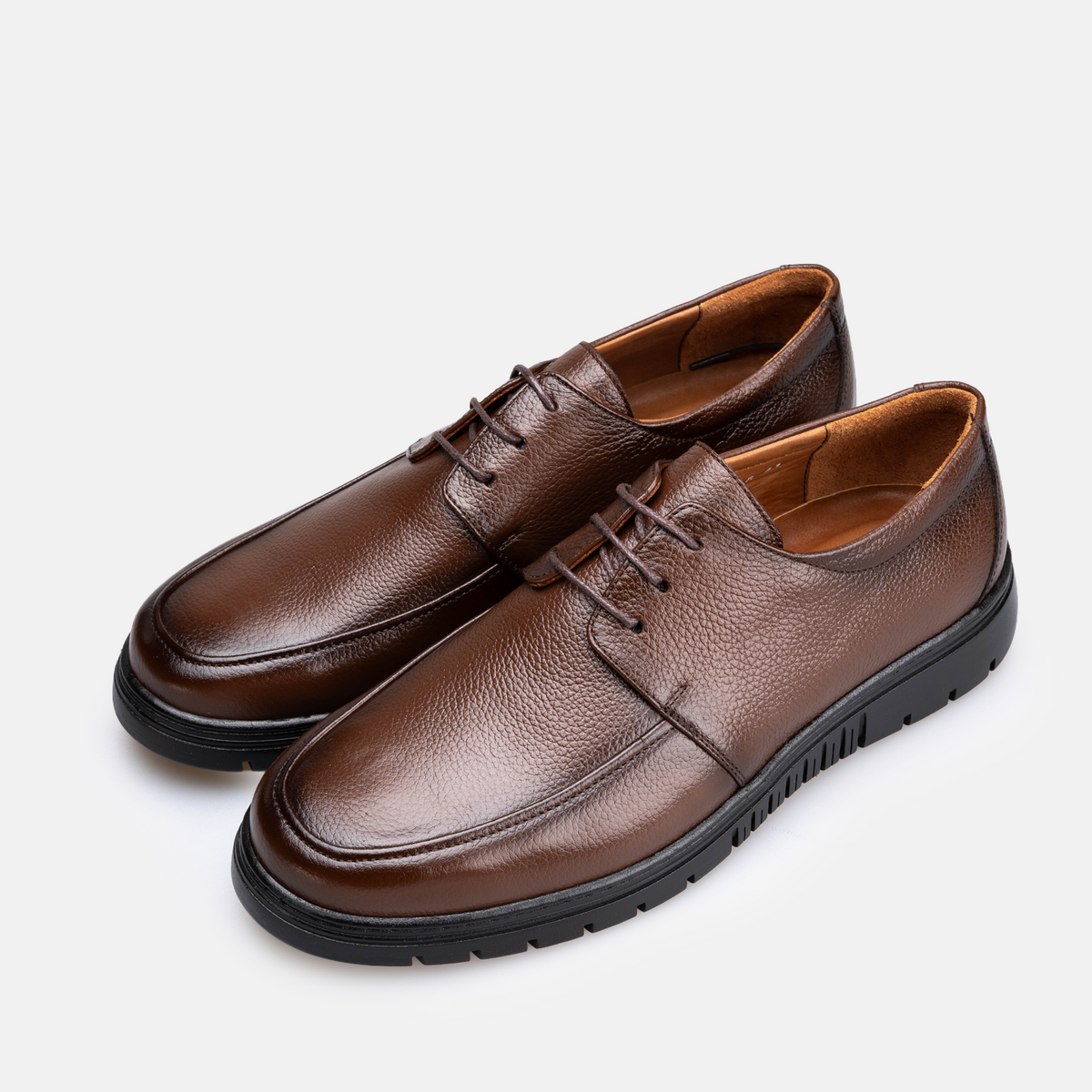 Volzak 5519 chaussure en cuir Marron Grainé