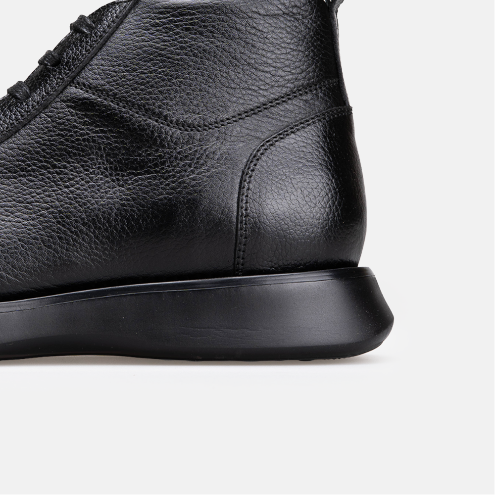 Volzak 5520 Bottine en cuir Noir Grainé