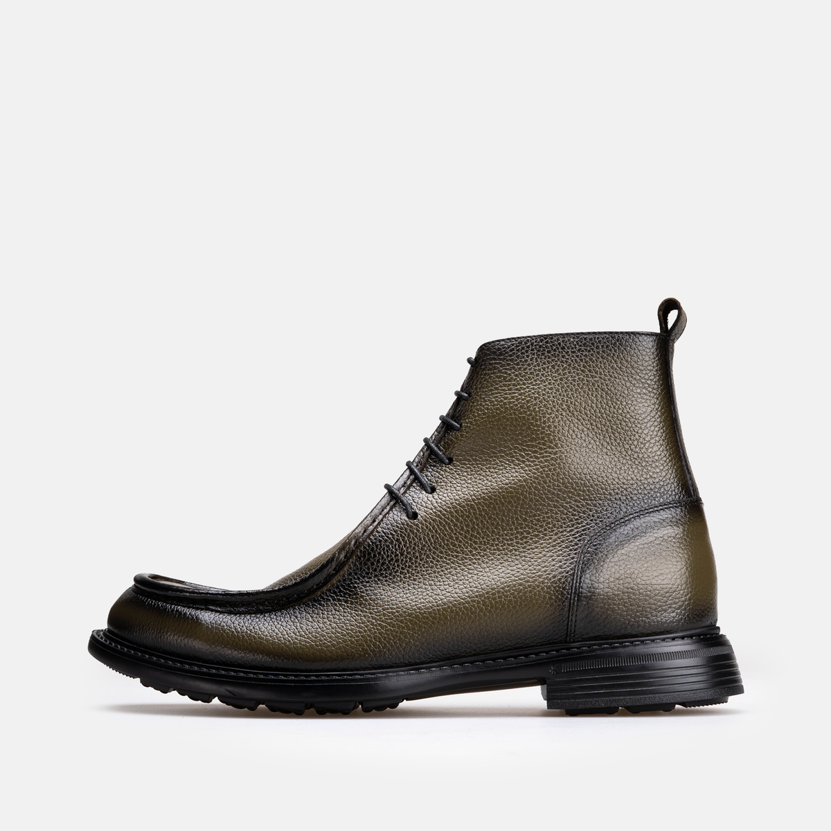 Volzak 5515 Bottine en cuir Vert Grainé