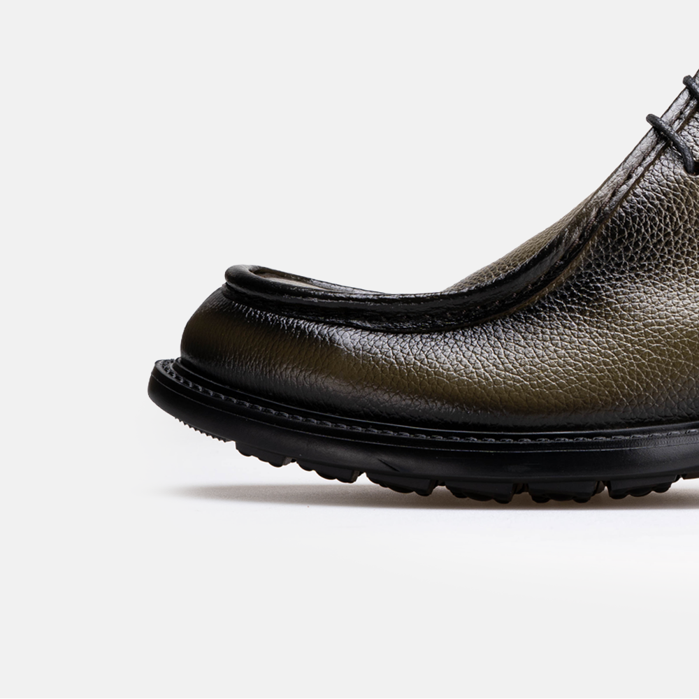 Volzak 5515 Bottine en cuir Vert Grainé