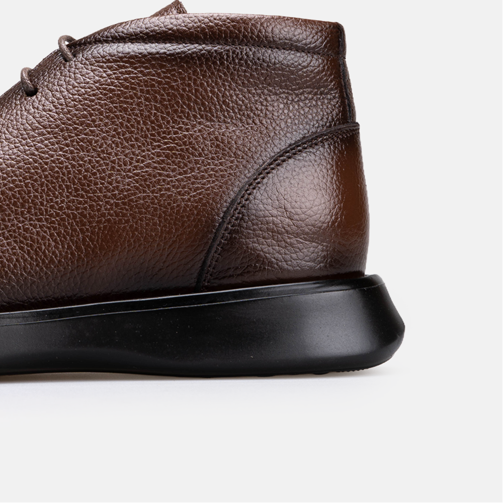 Volzak 5521 Bottine en cuir Marron Grainé