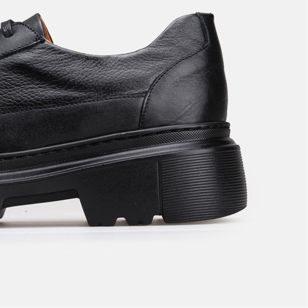 Volzak 5531 chaussure en cuir Noir Grainé