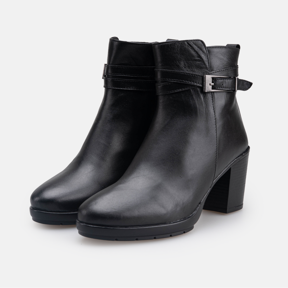 Volzak 2027 Bottine en cuir Noir