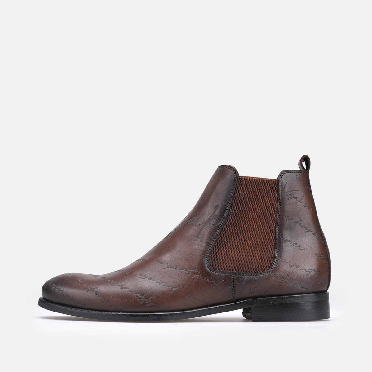 Volzak 5544 Bottine en cuir Marron Vintage