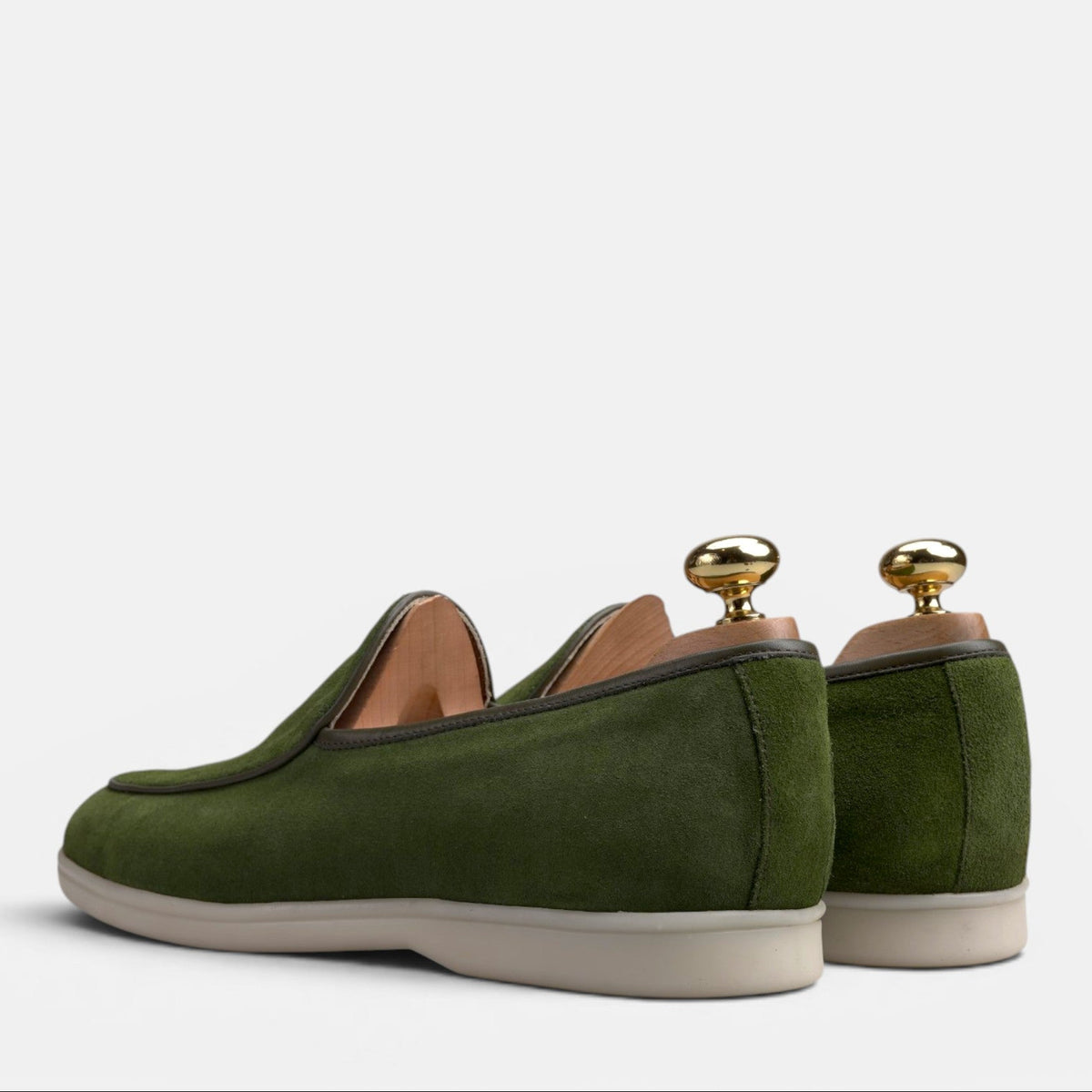 Volzak 5607 Mocassin en daim Vert