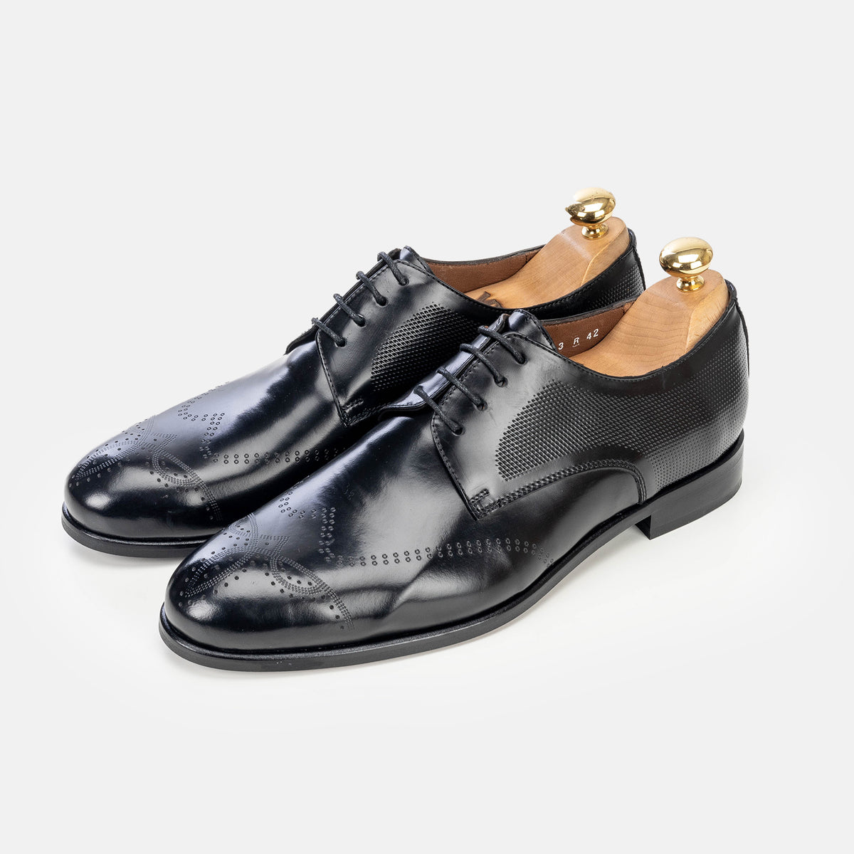 Volzak 5343 chaussure en cuir Démasquable Noir