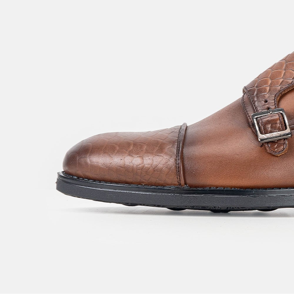 Volzak 5314 chaussure en cuir Marron Vintage