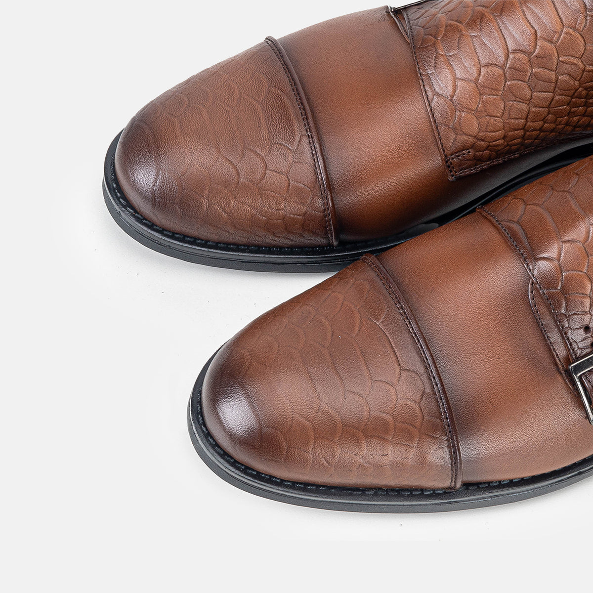 Volzak 5314 chaussure en cuir Marron Vintage