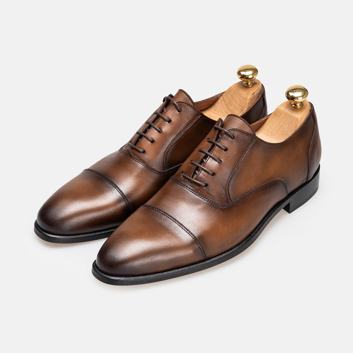Volzak 5345 chaussure en cuir Marron Vintage