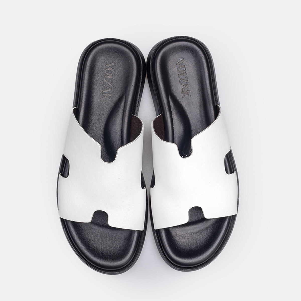 Volzak 5405 Sandale en cuir Blanc