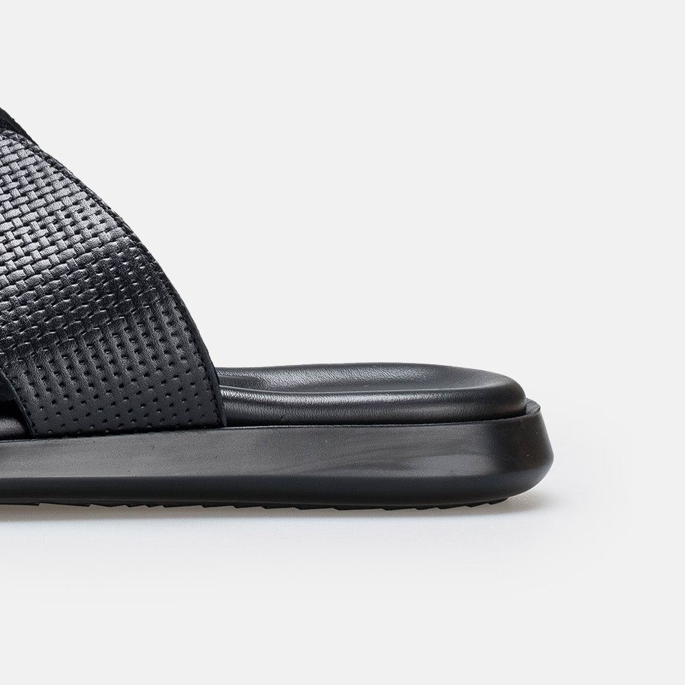 Volzak 5407 Sandale en cuir Noir