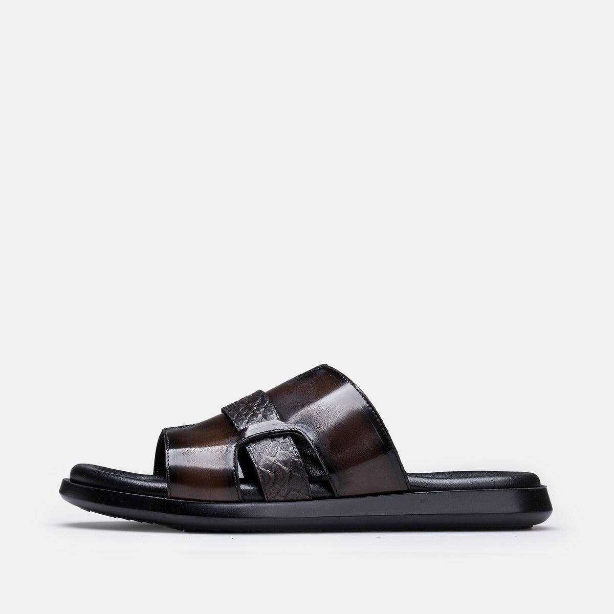 Volzak 5414 Sandale en cuir Démasquable Marron