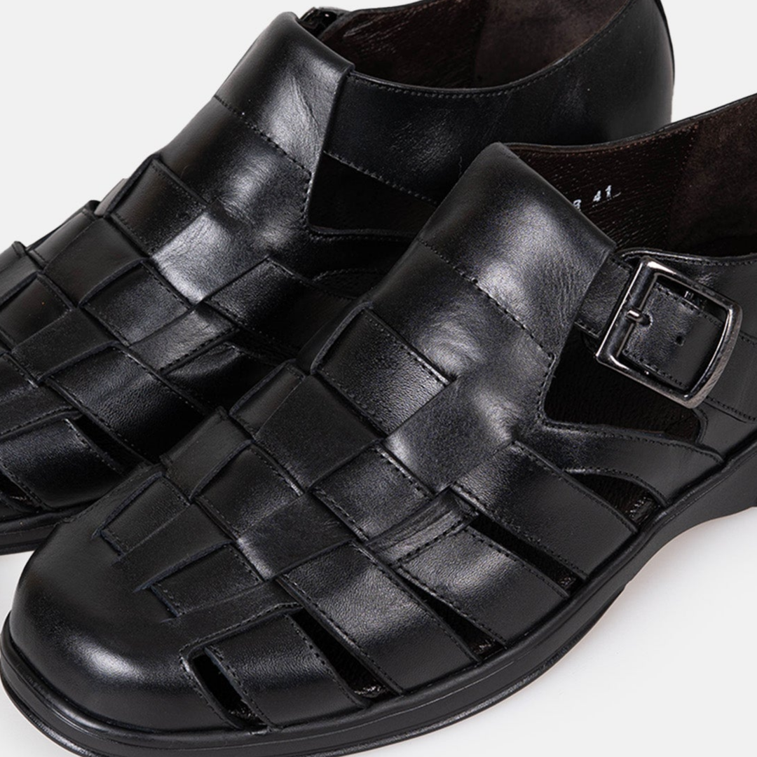 Volzak 5210 S Sandale en cuir Noir