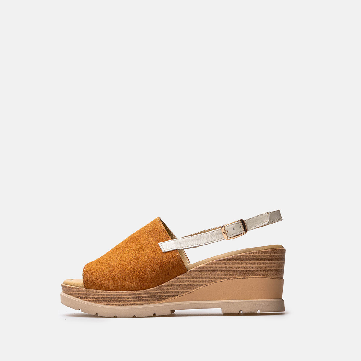 Volzak 5010 Sandale en daim Camel