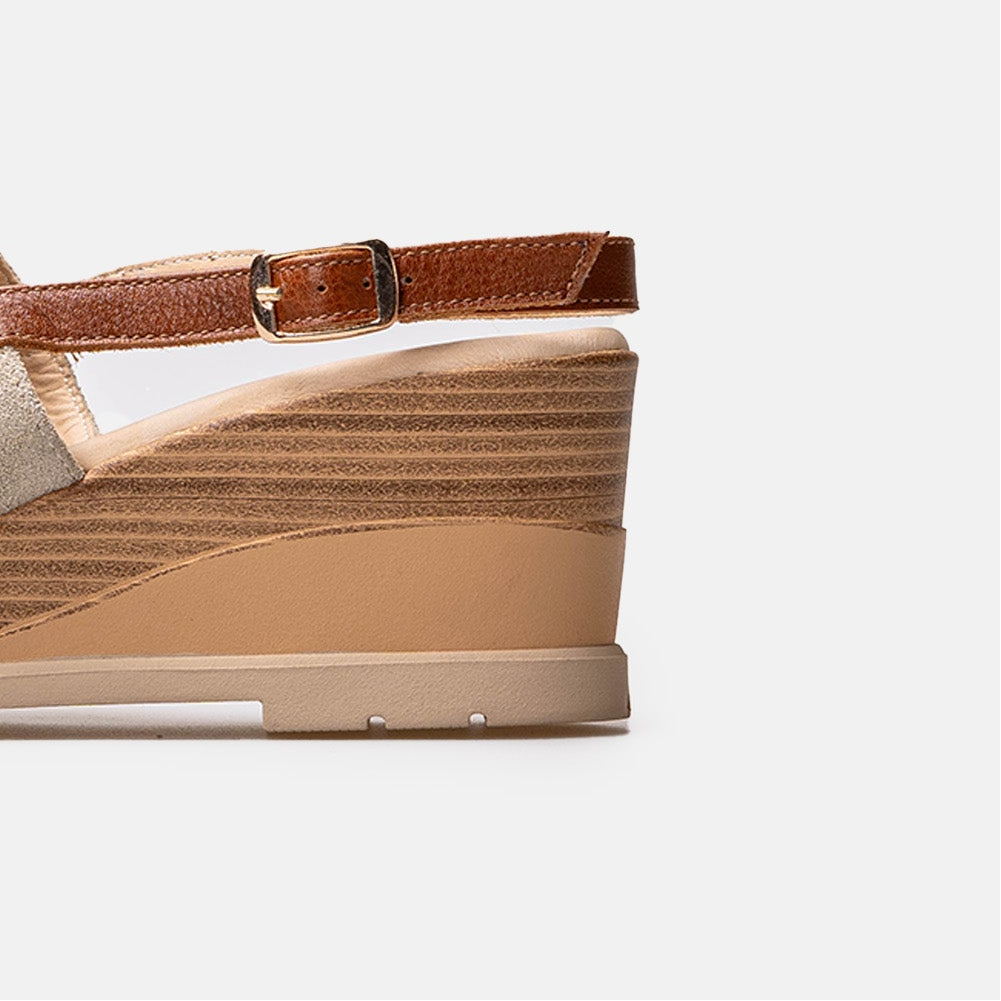 Volzak 5010 Sandale en daim Beige