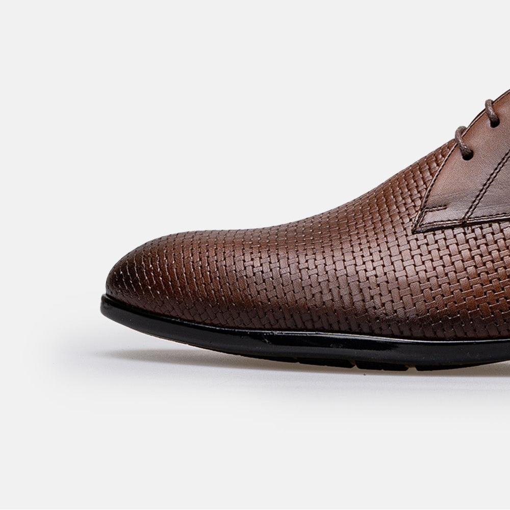 Volzak 5424 chaussure en cuir Marron Vintage