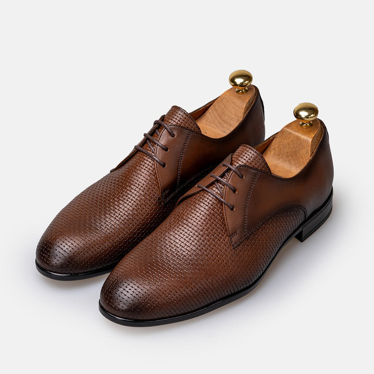 Volzak 5424 chaussure en cuir Marron Vintage