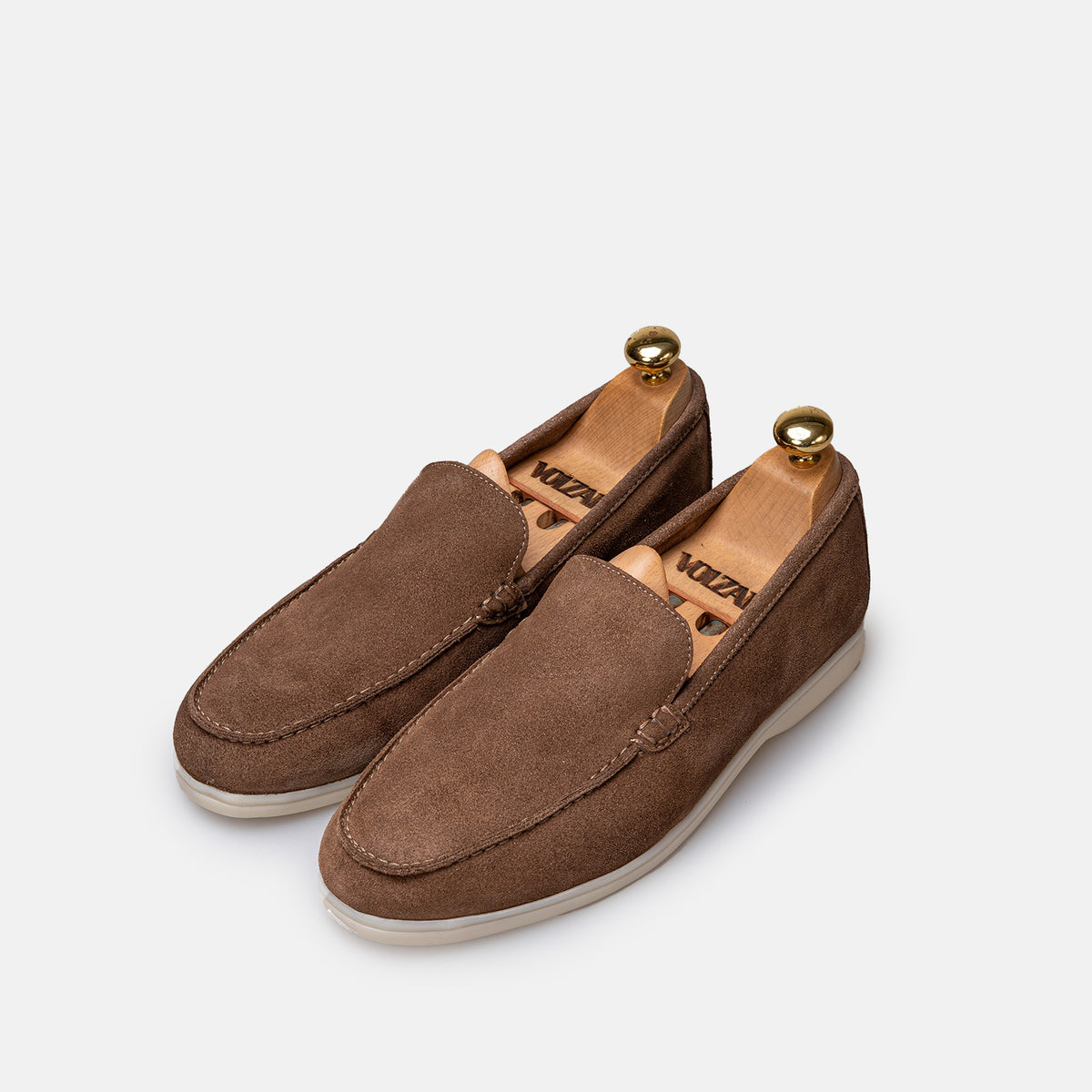 Volzak 3061 s Mocassin en daim Taupe
