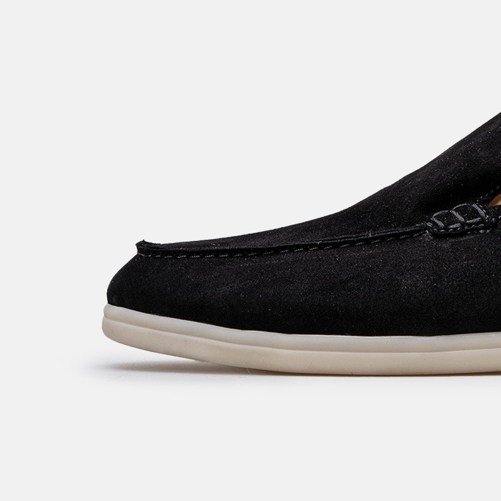 Volzak 3061 s Mocassin en daim Noir