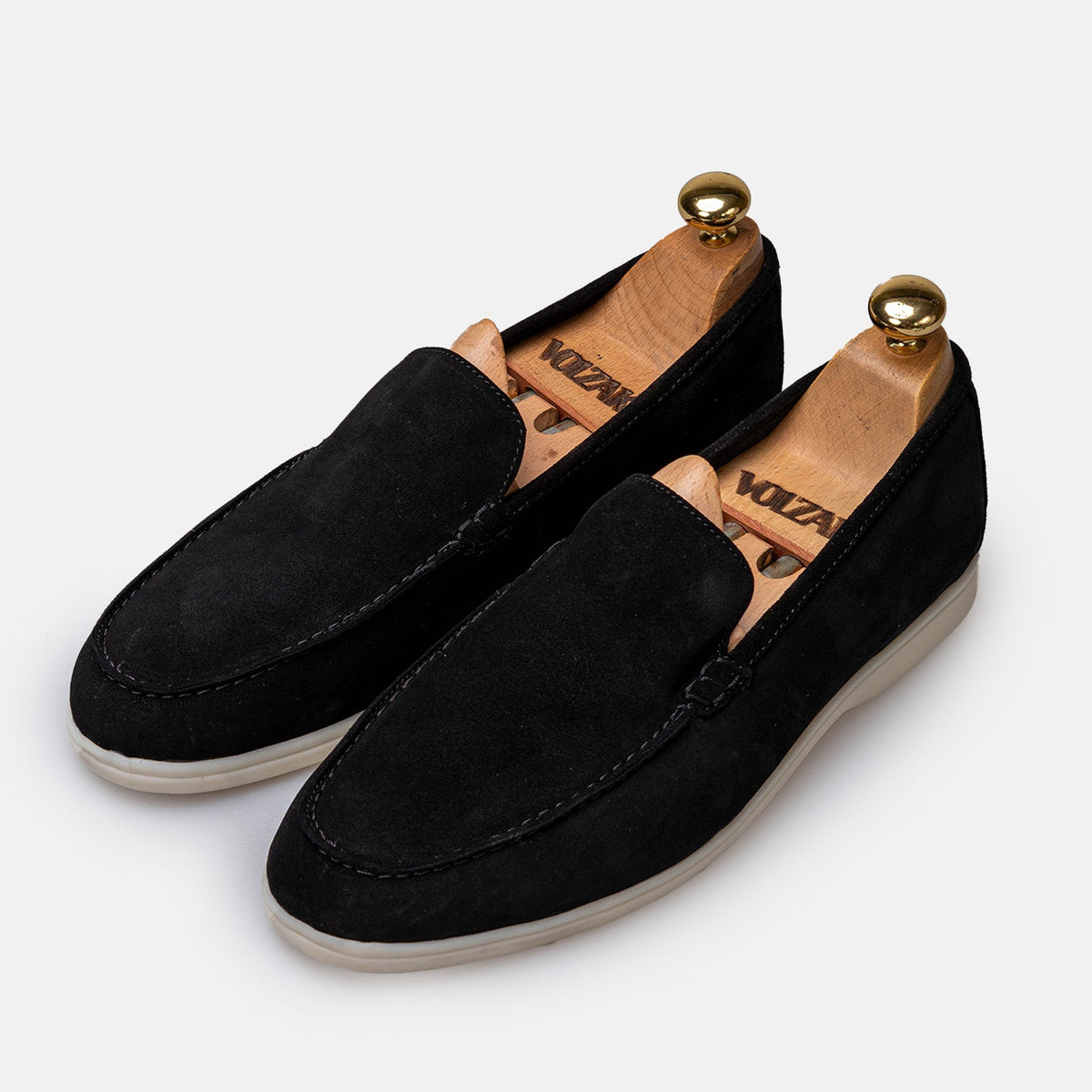 Volzak 3061 s Mocassin en daim Noir