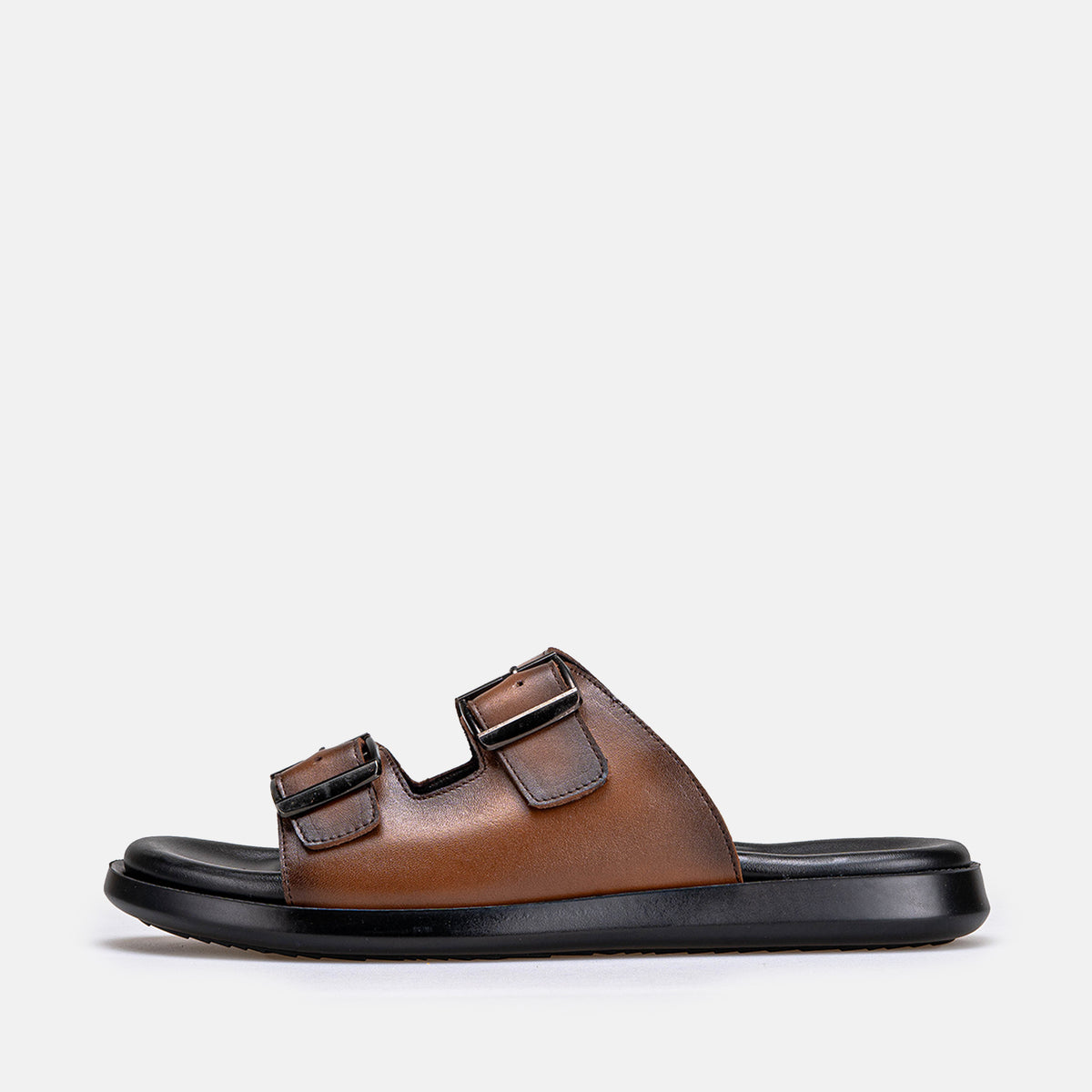 Volzak 5426 Sandale en cuir Marron vintage