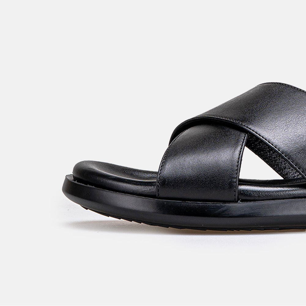Volzak 5425 Sandale en cuir Noir
