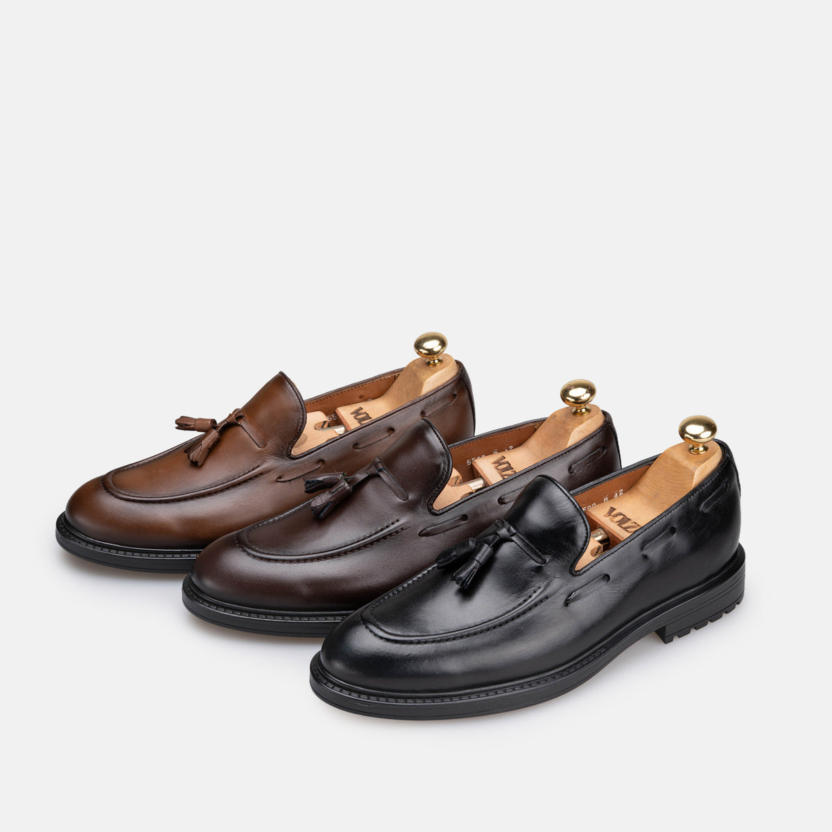 Volzak 5500 chaussure en cuir Marron Vintage