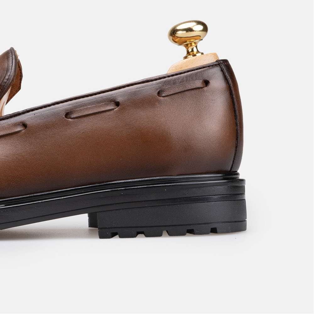 Volzak 5500 chaussure en cuir Marron Vintage