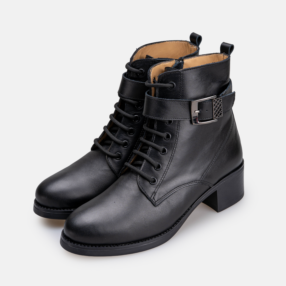 Volzak 1100 Bottine en cuir Noir