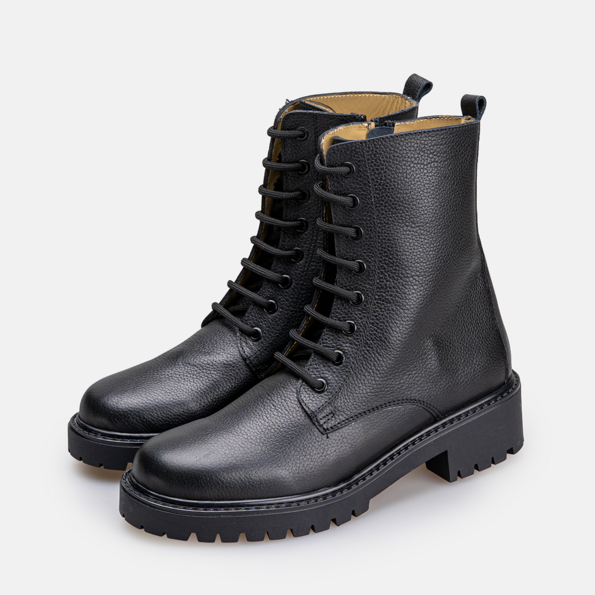 Volzak 4009 Bottine en cuir Noir Grainé