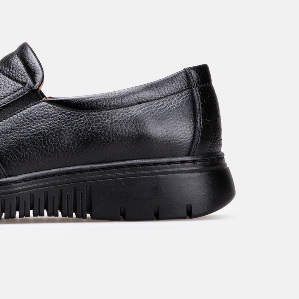Volzak 5518 chaussure en cuir Noir Grainé
