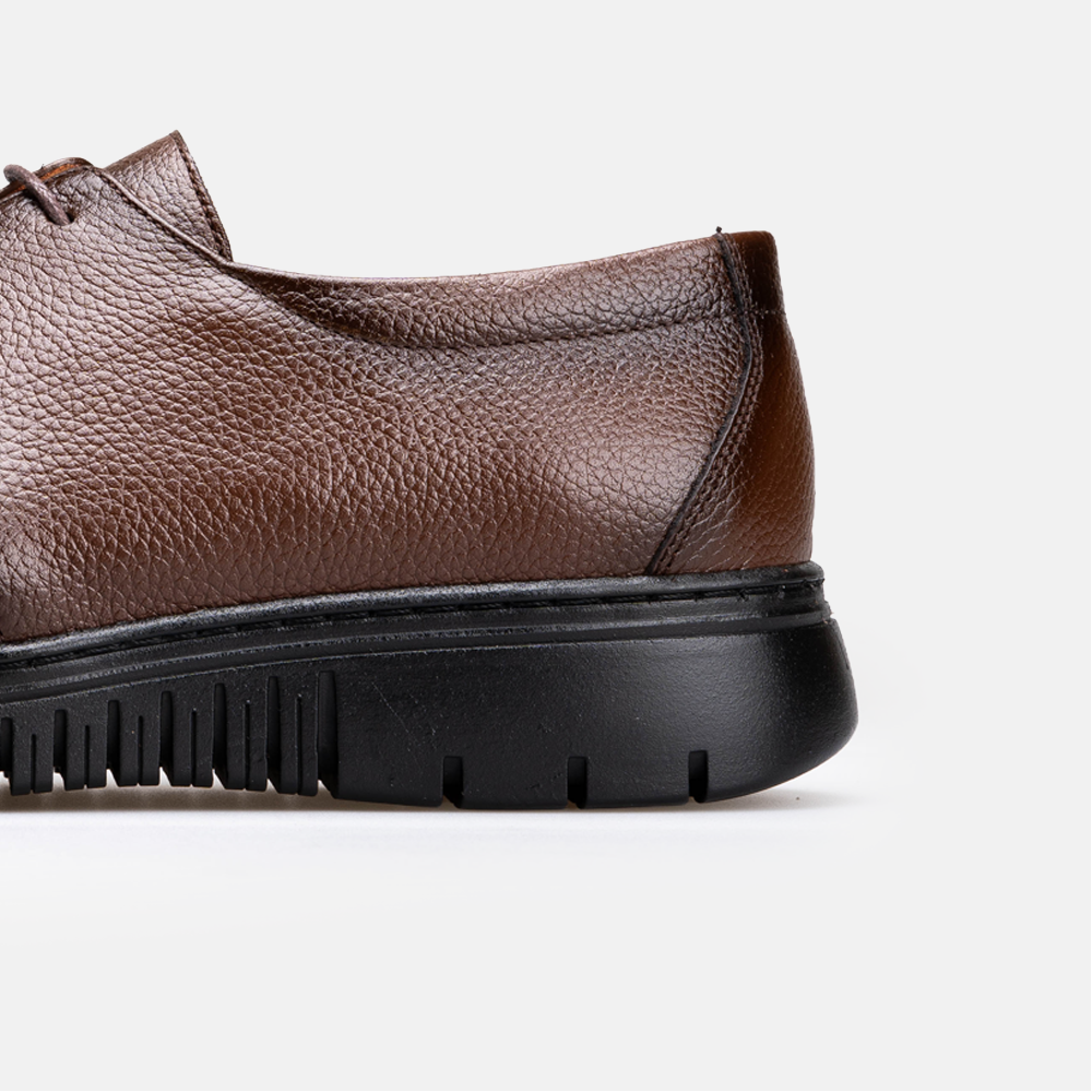 Volzak 5519 chaussure en cuir Marron Grainé