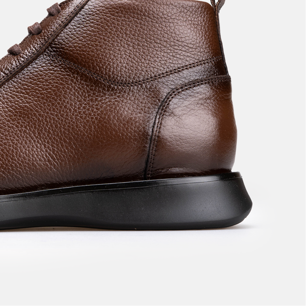Volzak 5520 Bottine en cuir Marron Grainé
