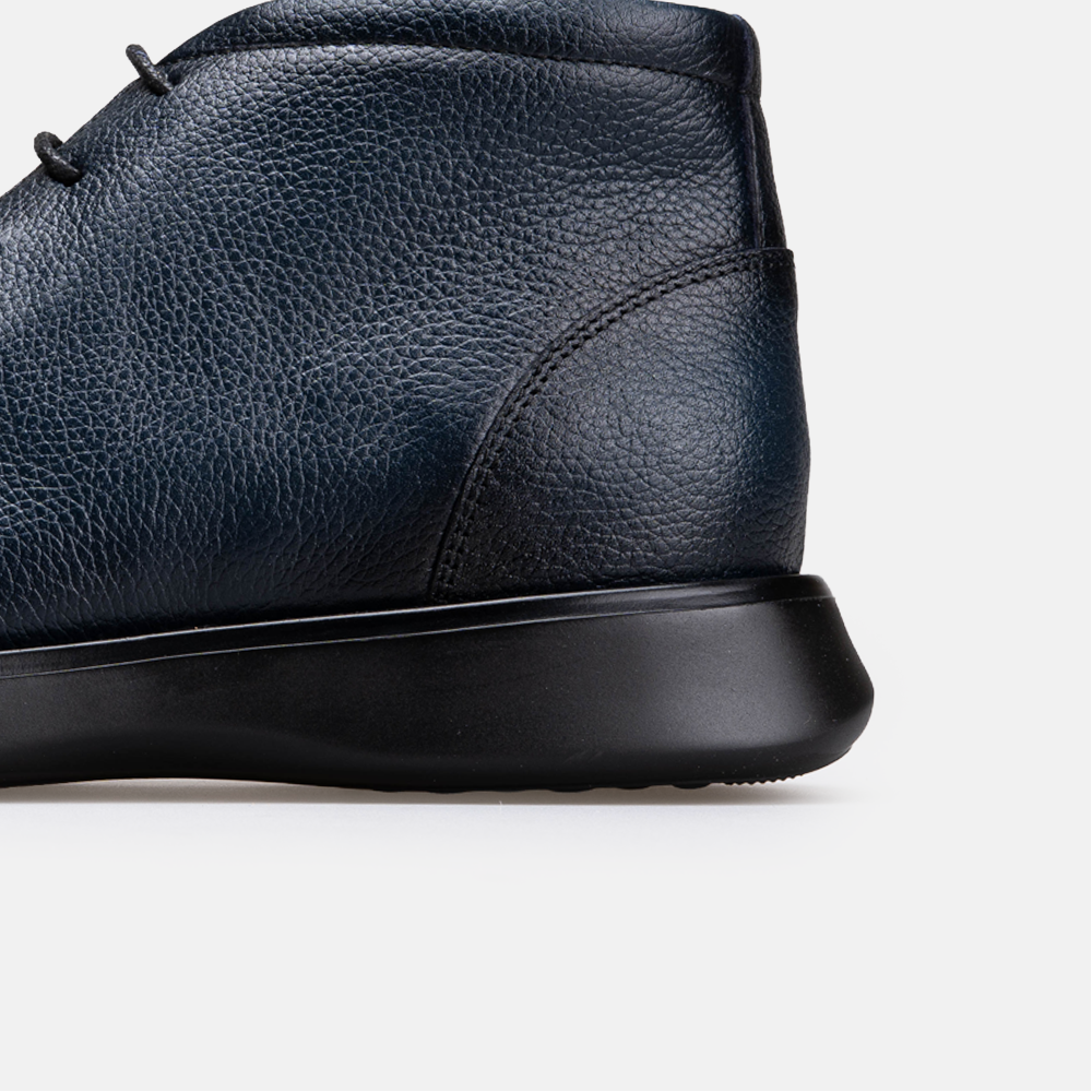 Volzak 5521 Bottine en cuir Bleu Grainé