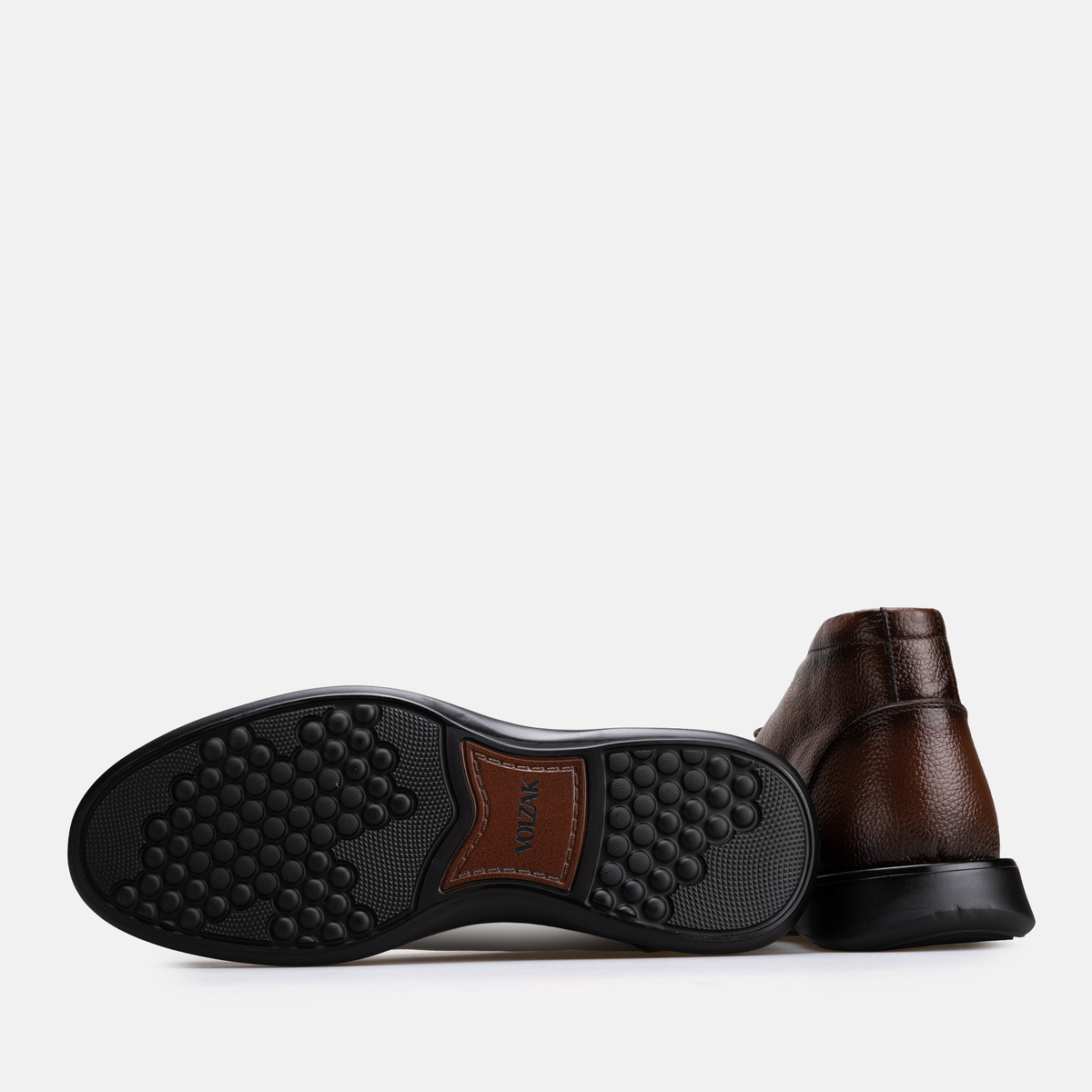 Volzak 5521 Bottine en cuir Marron Grainé