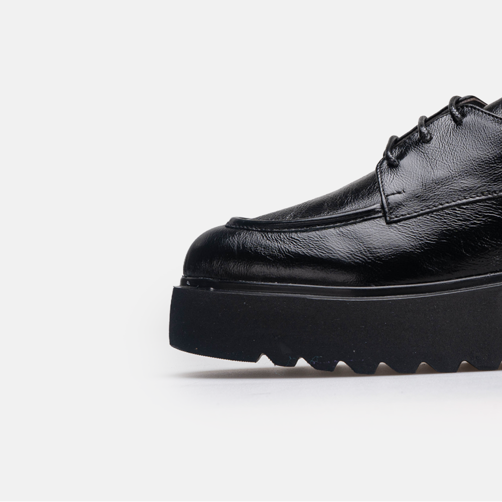 Volzak 4027 Chaussure en cuir Noir Vernis