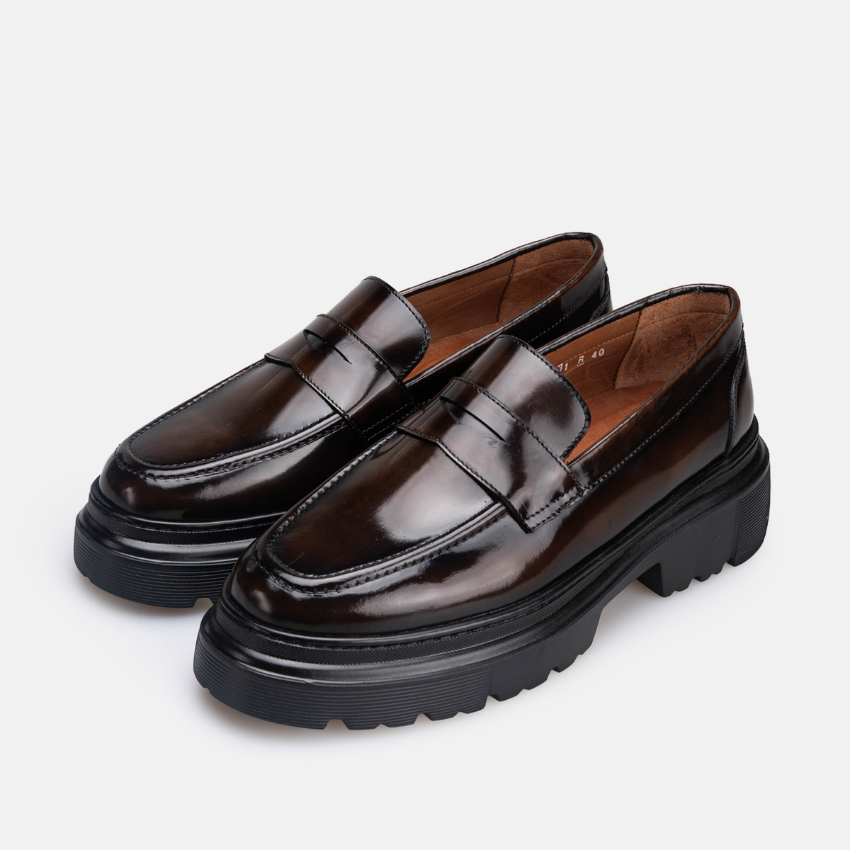 Volzak 5530 chaussure en cuir Marron Démasquable