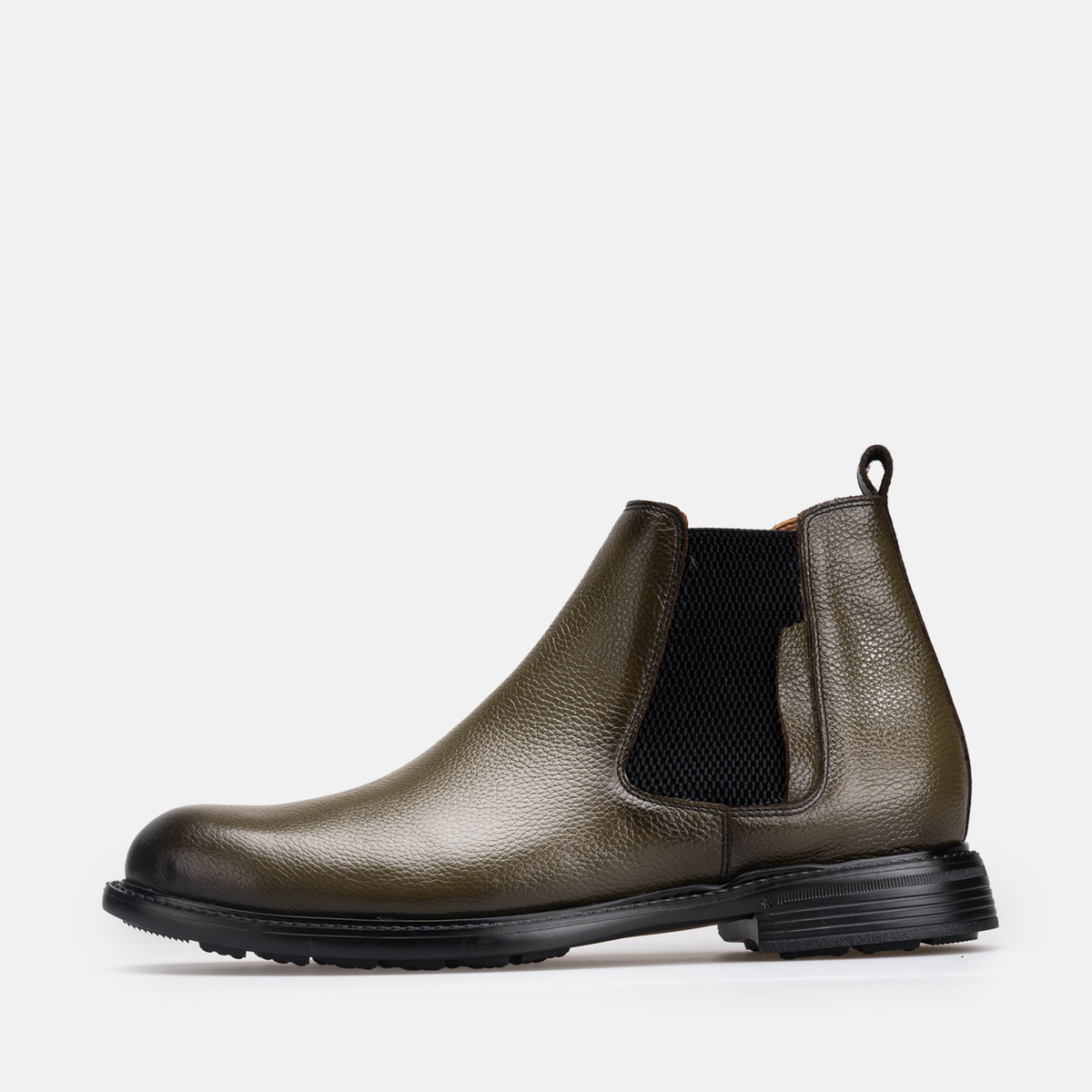 Volzak 5534 Bottine en cuir Vert Grainé