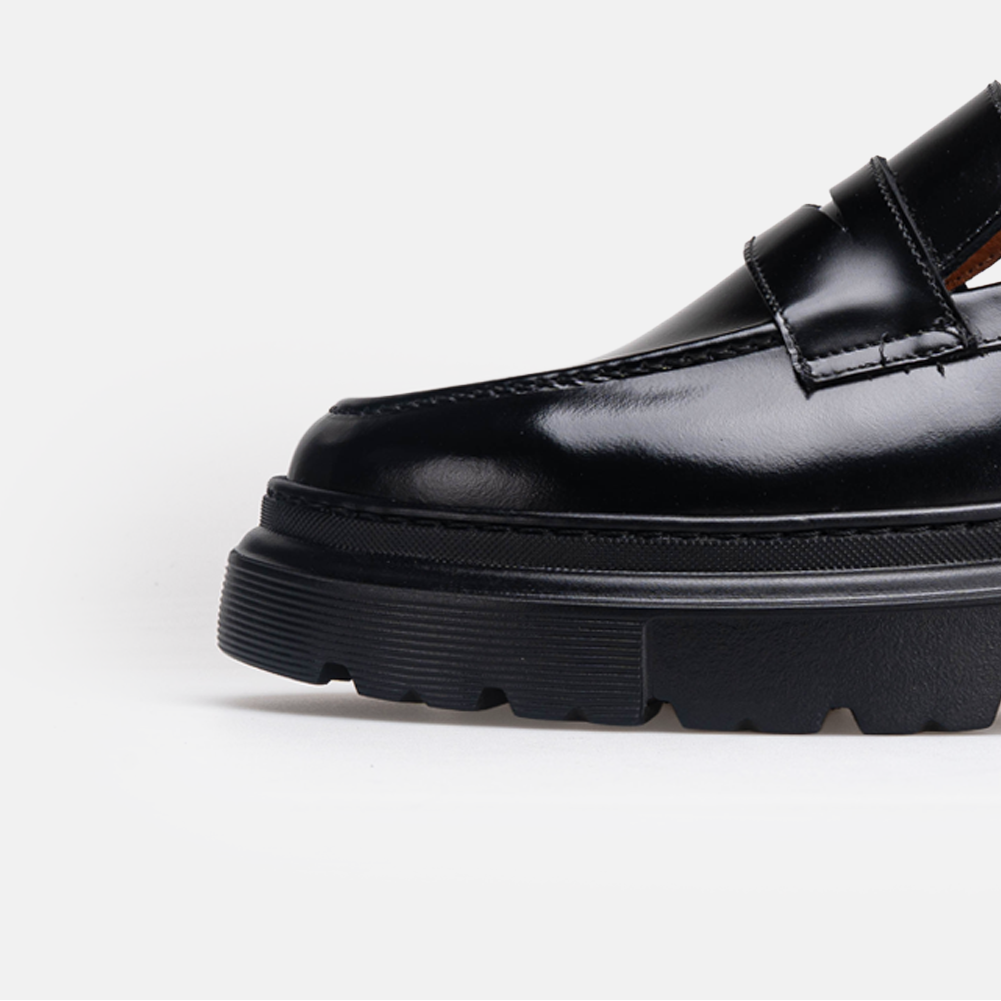 Volzak 5530 chaussure en cuir Noir Démasquable
