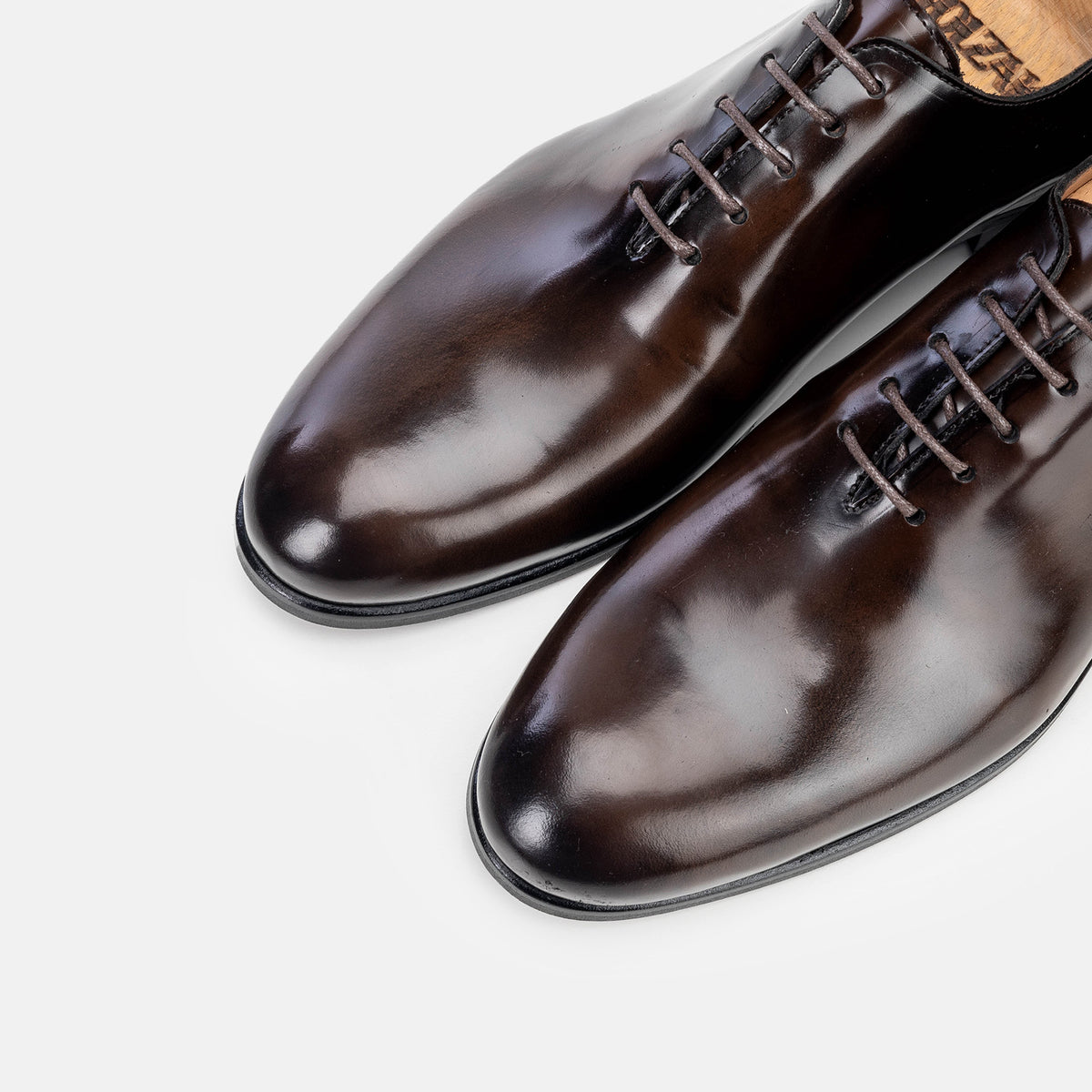 Volzak 5332 chaussure en cuir Démasquable Marron vintage