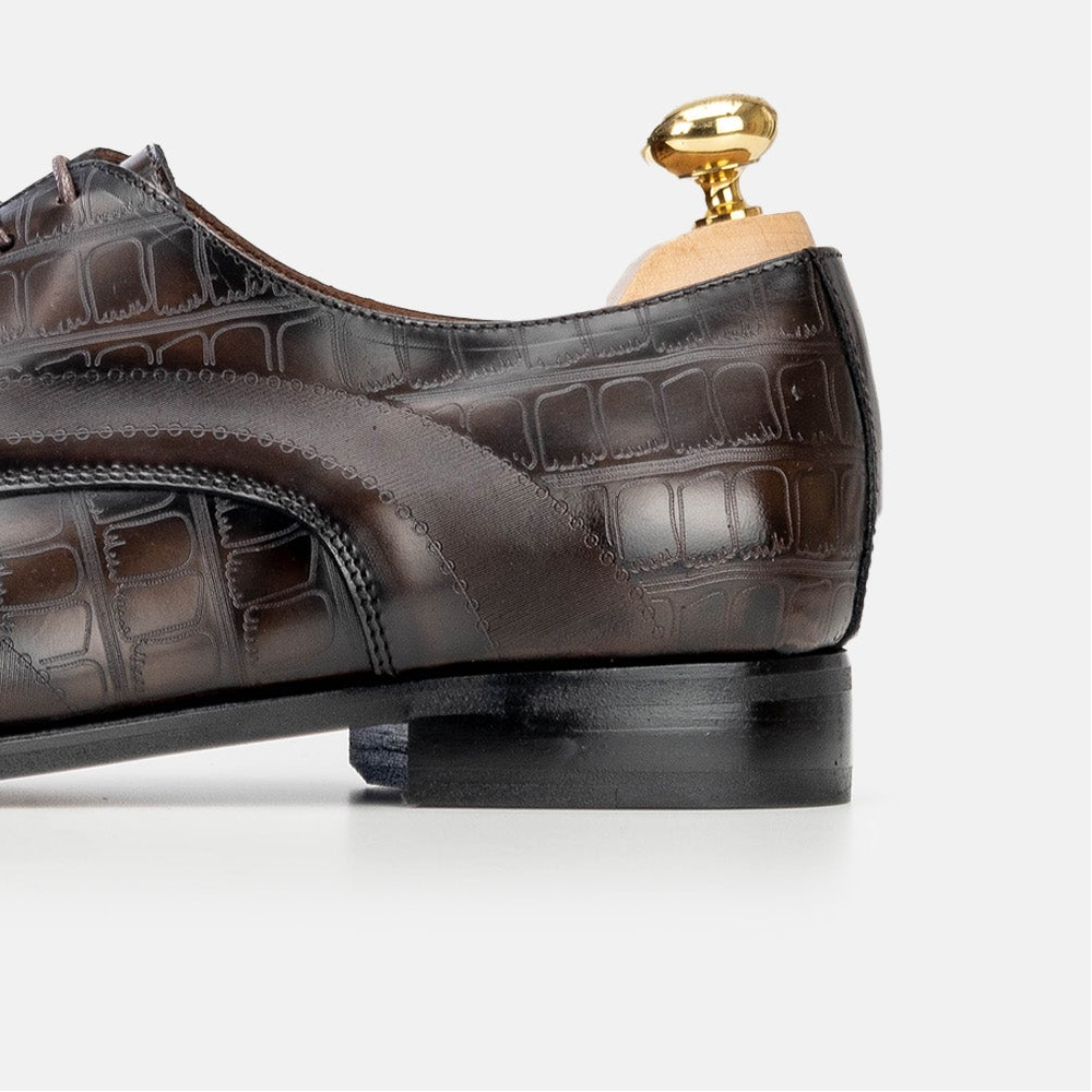 Volzak 5337 chaussure en cuir Démasquable Marron vintage